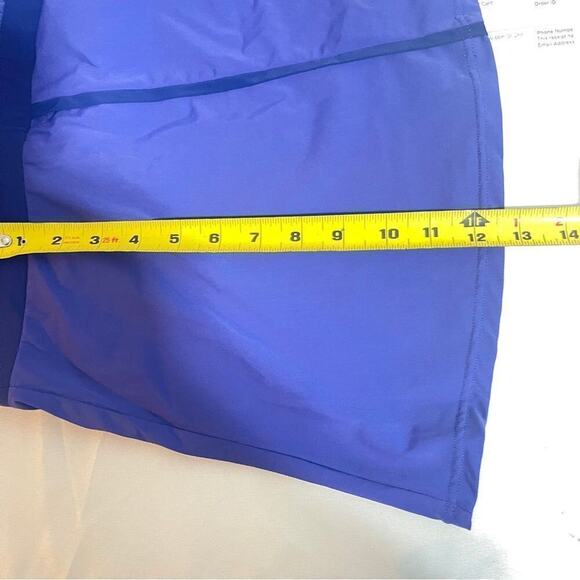 Spanx Azure Chic Trim Tankini Halter Top Swim Suit Shapewear Purple Size 12 - Picture 5 of 5